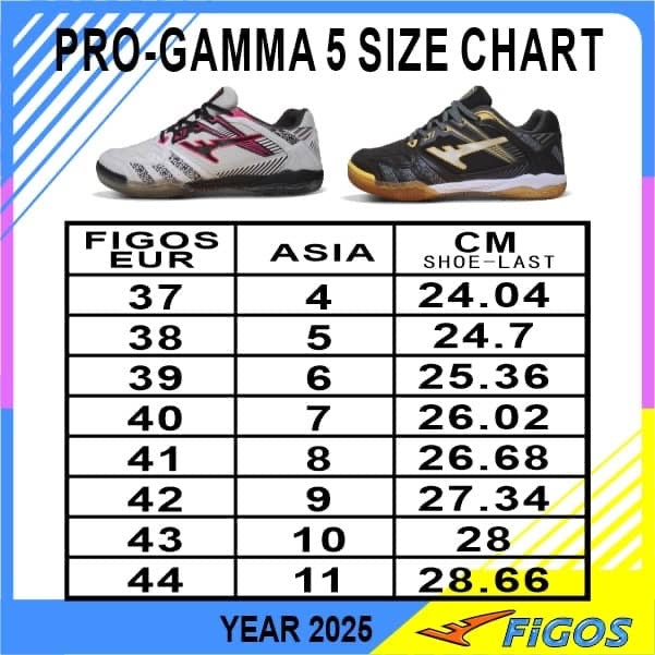 FIGOS PRO GAMMA 5TH GENERATION WHITE TIGER COURT SHOE