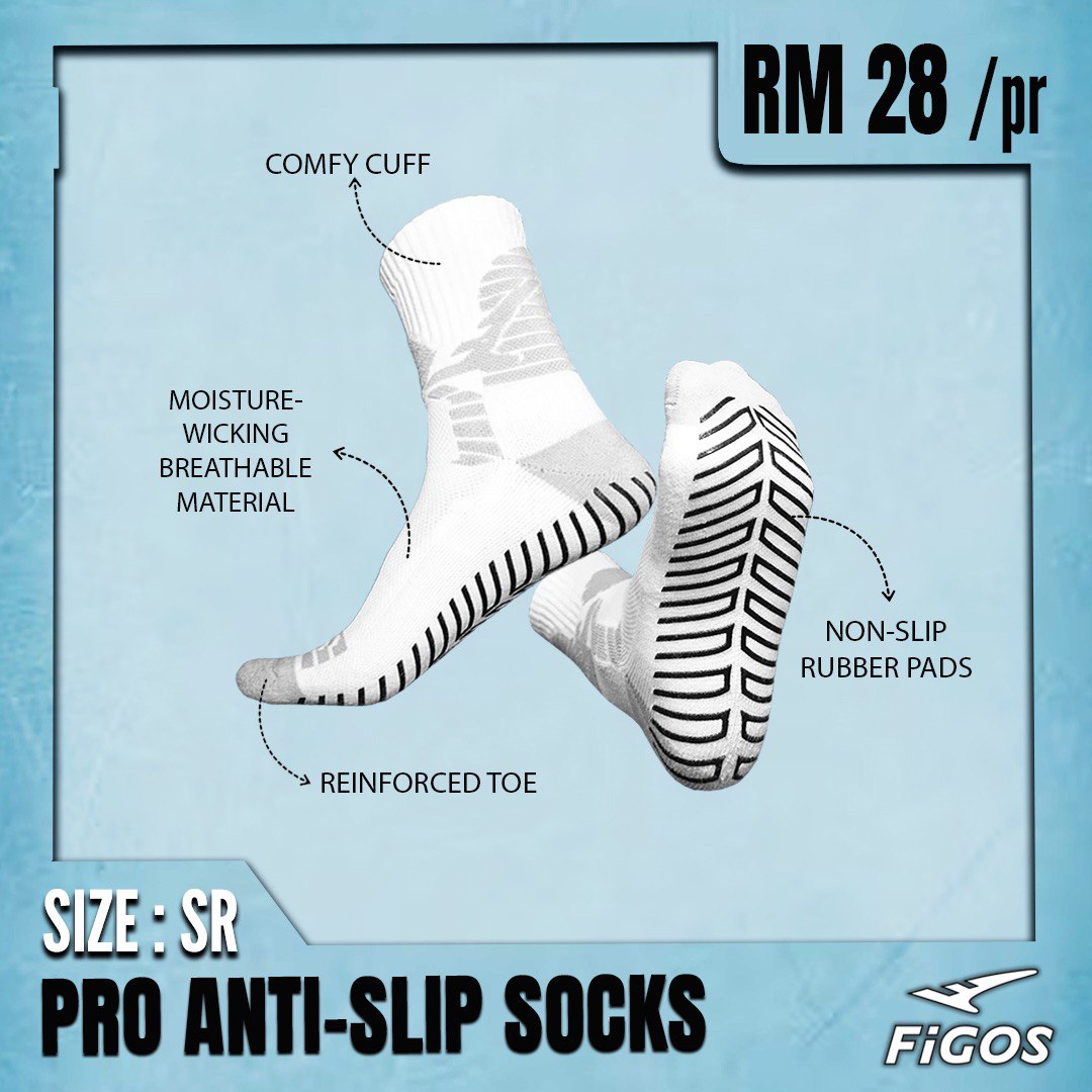 FIGOS PRO ANTI SLIP SOCKS FOR UNISEX AS660