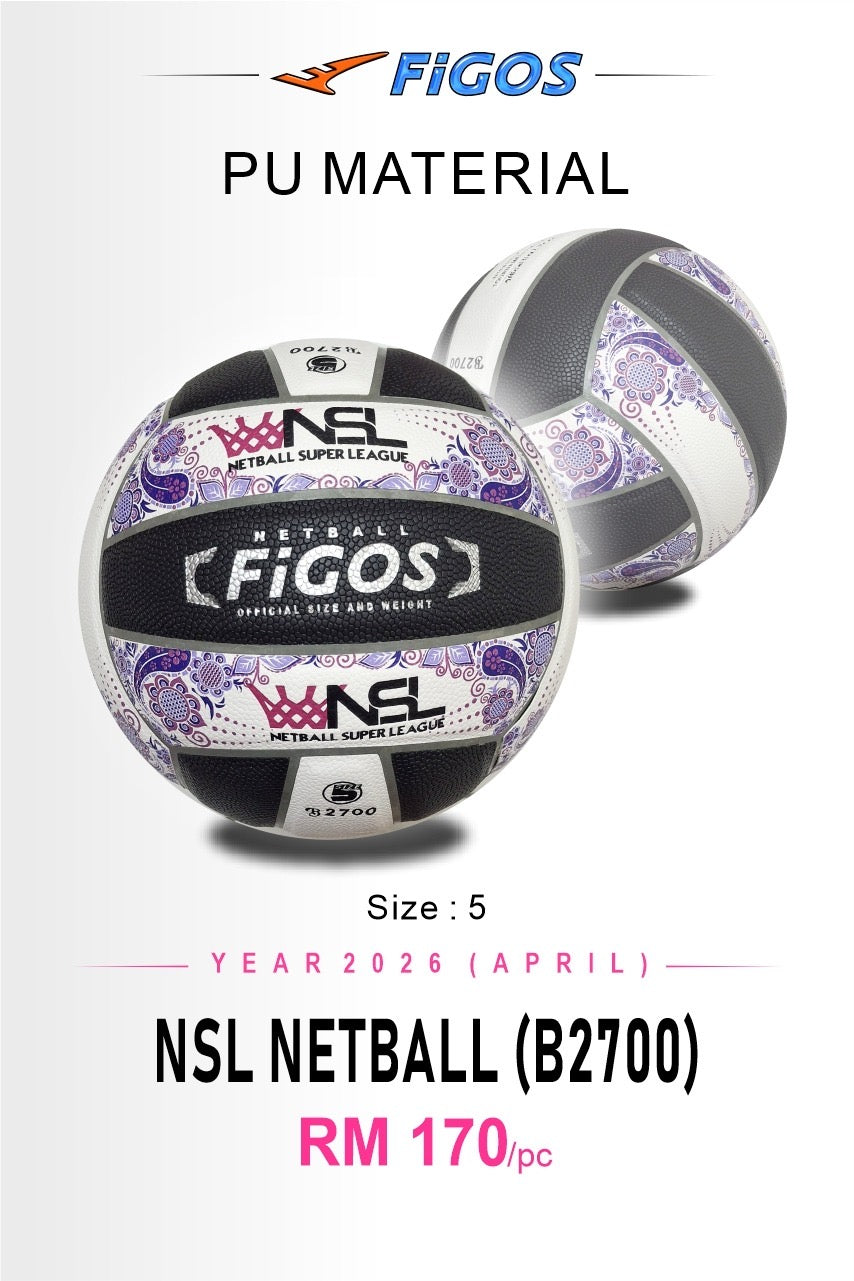 Figos Netball Super League (NSL) 2026 Official Tournament Ball