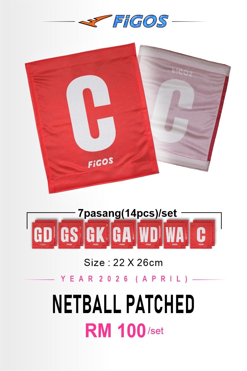 Figos Netball Position Patches Set
