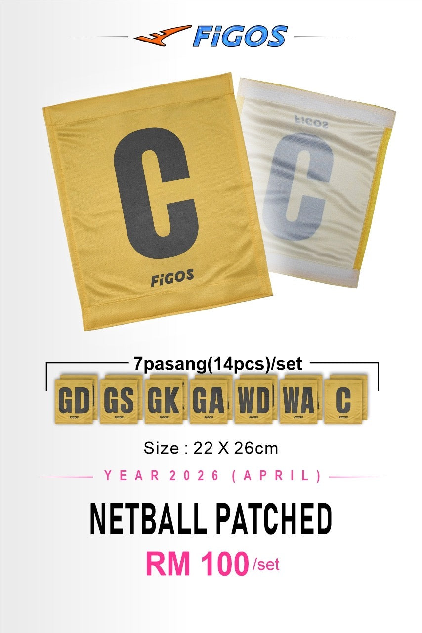 Figos Netball Position Patches Set