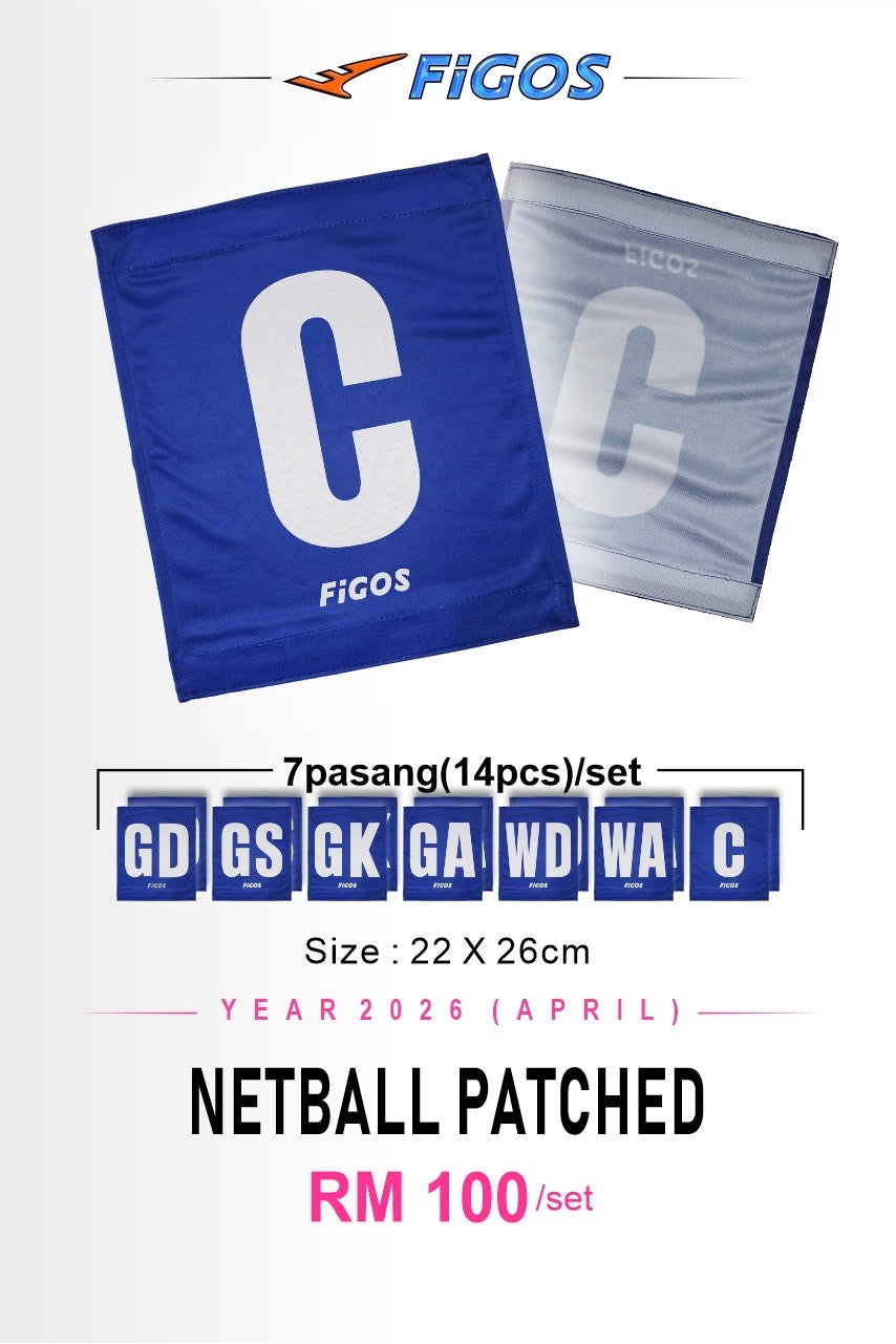 Figos Netball Position Patches Set