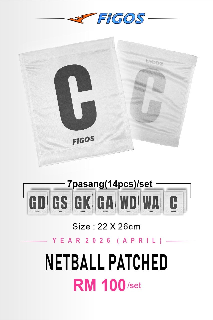 Figos Netball Position Patches Set